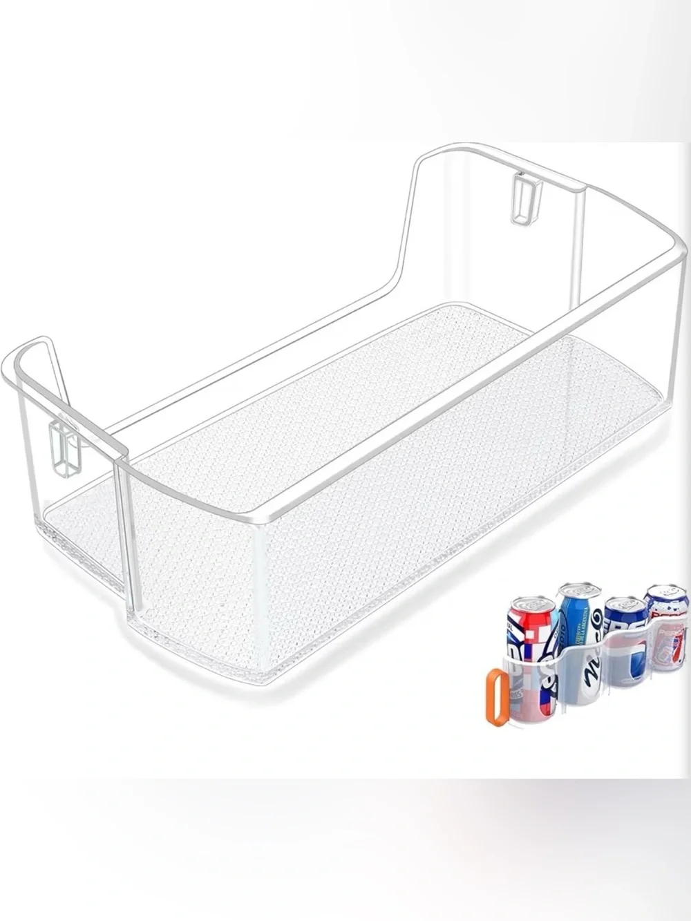 DA97-20989A Left Door Bin Fit Samsung Fridge Door Shelf Replacement RF28T5001SR